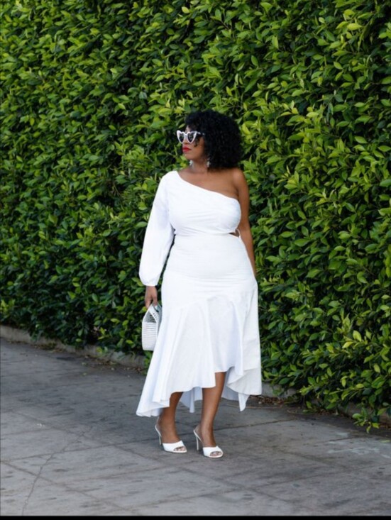 Anthropologie Dresses & Skirts - Anthropologie x Guapa One-Shoulder Midi Dress